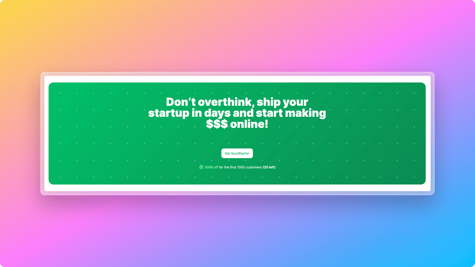 NuxtJs Call To Action Image