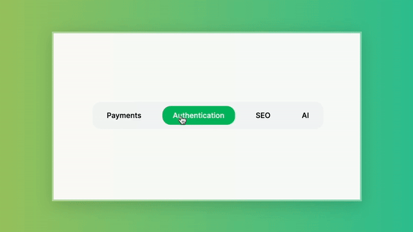 Nuxt Starter AI Animated Tabs